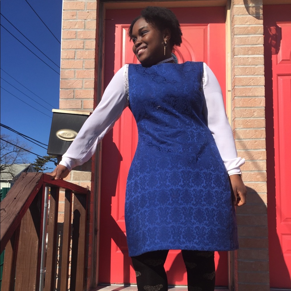 Blue Sleeveless Dress